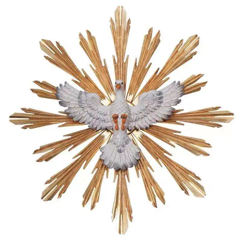 धार्मिक उपहार कैथोलिक पुष्टि पवित्र आत्मा के साथ कबूतर पार डिजाइन