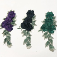 Dernier Organza Broderie Dentelle Applique Patch Craft 3d Floral Couture pour Vêtements LT2495A