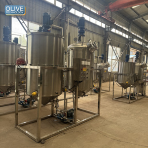 Machine de raffinage d'huile de cuisson à petite échelle de 5 tonnes/jour, mini-raffinerie de pétrole brut, équipement de raffinage d'huile de Chine - Product Image 1