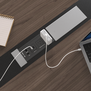 Regleta de Enchufes Deslizante Universal JOYE para Escritorio, con Cubierta Deslizante y USB, para Muebles de Oficina - Product Image 4