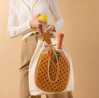 Sac à dos de raquette en toile élégant et personnalisé avec sangle réglable et plusieurs poches pour les joueurs de pickleball en plein air Chine
