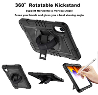 B2B 360 °   Étui de tablette robuste industriel à 3 couches anti-chute avec support rotatif et protection intégrale pour Redmi Pad 2 4G 11 pouces