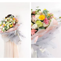 China Factory Sale Cute Dot Bouquet Flower Wrapping Paper 60cm*60cm Uncoated Specialty Digital Printed Paper & Paperboards