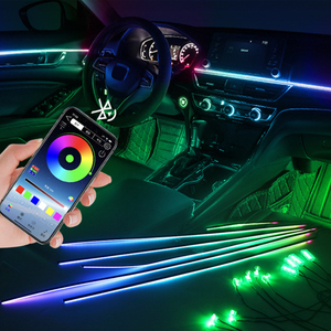 Upgrade Universal 18 in 1 Symphony LED <b>Car</b> <b>Interior</b> Ambient Lighting 256 Color Decoration Atmosphere Strip Accessories - Product Image 2