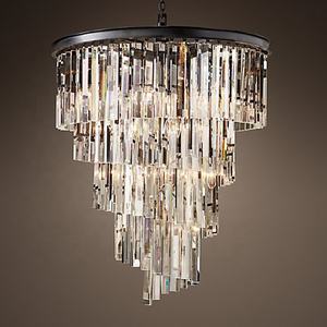 Cristal Éclairage Vintage Restaurant Hôtel Lampes Suspendues 12 Niveaux Spirale Helix <span class=keywords><strong>Lustre</strong></span> 48 "Villa Escaliers Longue Lumière CZ2568/45 - Product Image 4