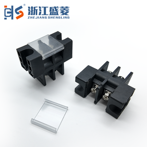 Bloque de terminales de barrera de alta corriente <span class=keywords><strong>Shengling</strong></span>, conductor de cobre 2-8 AWG, contactos de latón PBT, conexión por tornillo, alimentación industrial - Product Image 4
