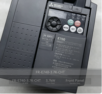 Inverter VFD DC-AC Mitsubishi 3.7KW FR-E740-3.7K-CHT Tiga Drive AC 380V 9.5A Kontrol Vektor Desain Kompak IP20 untuk Motor CE