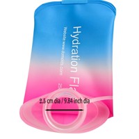 Gourde souple de 250 ml, bouteille d'eau pliable en TPU pour sac d'hydratation, gilet de course, bouteille d'eau pliable