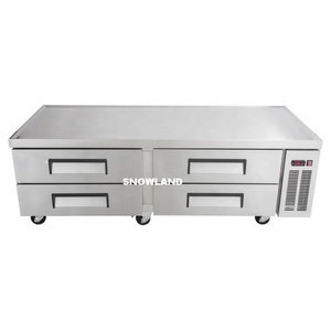 Nuovo frigorifero commerciale con Base da Chef refrigerata <span class=keywords><strong>a</strong></span> <span class=keywords><strong>4</strong></span> <span class=keywords><strong>cassetti</strong></span> da 72'' - Product Image 2