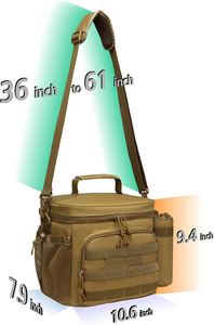 Sac à déjeuner gratuit pour hommes et femmes, sac isotherme pour le travail, grande boîte à déjeuner étanche à double compartiment, glacière à déjeuner - Product Image 2