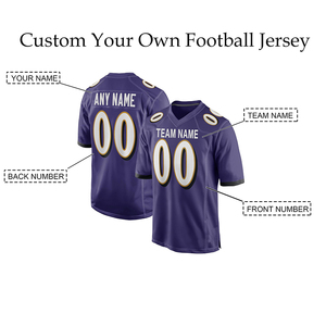 Offre Spéciale nom d'équipe personnalisé Logo numéro impression séchage rapide collège maillot de football américain - Product Image 4