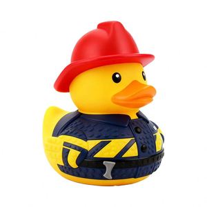 Jouets de bain pour bébé en forme de canard en caoutchouc personnalisés avec l'impression de motifs amusants, jouets de bain uniques pour enfants - Product Image 3