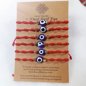 6 nuevas pulseras de papel de colores, tejidas a mano con 7 nudos, de Europa y América, versátiles, ajustables y extensibles, estilo <span class=keywords><strong>peruano</strong></span>. - Product Image 4
