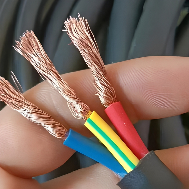 RVV Electrical Wires 3 Core 0.5/0.75/1.0/1.5/2.5mm Copper PVC 750V Industrial Power Control Line Cable Factory Price