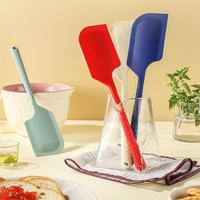 Spatule en silicone de qualité alimentaire, texturée, avec poignée antidérapante, résistante à la chaleur, outil de pâtisserie pour mélanger la crème, le beurre et les gâteaux