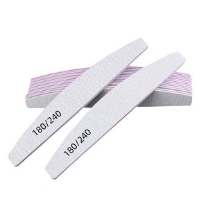 180 240 Grit Sandpaper <b>Nail</b> <b>File</b> Buffer Custom Logo UV Gel Acrylic <b>Nail</b> Art Tool - Product Image 2