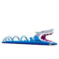 Grand toboggan gonflable pour ventre de requin Toboggan gonflable pour requin N Toboggan aquatique