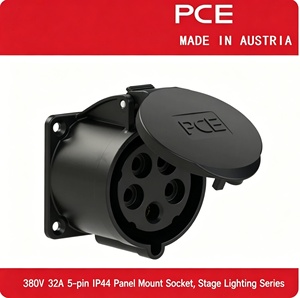 Enchufe, Conector y Tomacorriente Industriales de la Marca PCE Importados de <span class=keywords><strong>Austria</strong></span> para Iluminación de Escenarios, Serie 380V 32A de 5 Núcleos - Product Image 3
