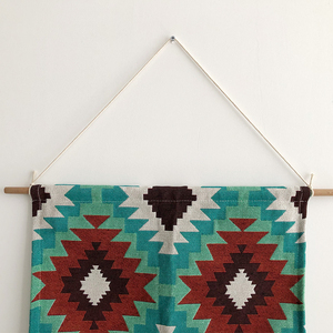 <span class=keywords><strong>Tapisserie</strong></span> Jacquard tissée en coton avec des pompons, décoration murale, Art bohème, boho, - Product Image 4