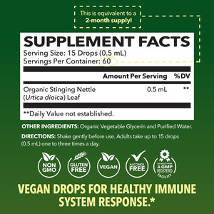 En stock, Approvisionnement transfrontalier : Gouttes de <span class=keywords><strong>racine</strong></span> d'<span class=keywords><strong>ortie</strong></span> pour la densité osseuse (OEM) 1 fl oz (30 ML) - Product Image 4