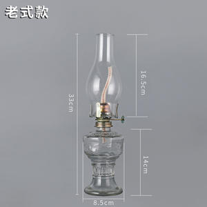 <span class=keywords><strong>Lampe</strong></span> Vintage Kerosene Old-fashioned Oil Glass Long Light Decorative Decorationatmosphere Old Horse Lamp - Product Image 3