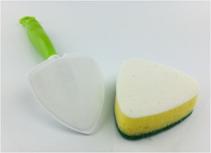 Kitchen Cleaning Long <strong>Handle</strong> Cleaning <strong>Sponge</strong> Brush Cleaning <strong>Sponges</strong> with <strong>Handle</strong> - Product Image 4