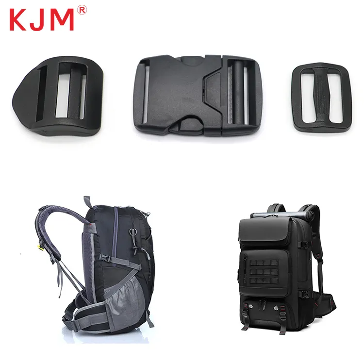 Acessórios para mochila KJM 38MM fivela de plástico de liberação rápida, amostra grátis de vendas diretas da fábrica