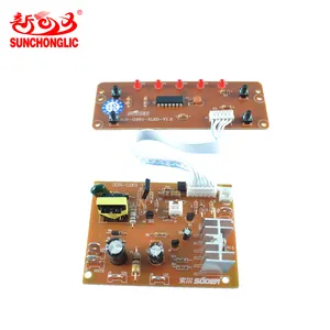 Sunchonglic manufacturer factory supply universal light wave stove control panel board with five light for microwave