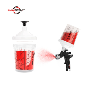 Gobelets et kits de pistolets de <span class=keywords><strong>peinture</strong></span> jetables en PP pour l'automobile avec technologie HVLP, qualité industrielle, capacité 100/300/600/800 ml - Product Image 6