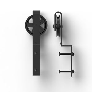 <span class=keywords><strong>Puerta</strong></span> de Granero empotrada de acero al carbono, <span class=keywords><strong>puerta</strong></span> doble Interior, Bypass de doble vía, Kits de Hardware de <span class=keywords><strong>puerta</strong></span> de Granero deslizante Industrial - Product Image 4