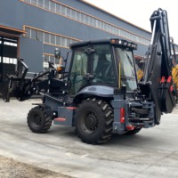 Livraison Gratuite Nouvelle Chargeuse-pelleteuse Diesel 3cx 4cx 4x4 avec Chargeur 2,5 Tonnes 4RM Excavatrice Chargeuse sur Pneus Moteur CE EPA EURO V