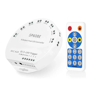 Cho LED <span class=keywords><strong>Pixel</strong></span> Strip ws2812b ws2811 ws2813 ws2815 ucs1903 được xây dựng trong mic/AUX âm nhạc 8 tín hiệu kết quả đầu ra sp608e Bluetooth điều khiển - Product Image 5