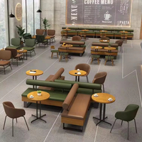 Ensemble de table et de chaises de salle à manger en bois de style nordique moderne pour café, école, salon