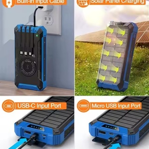 Cargador Inalámbrico Rápido de 20000 mAh con Pantalla LED, Banco de Energía Portátil a Prueba de Agua con Cable Integrado y Tipo-C - Product Image 6