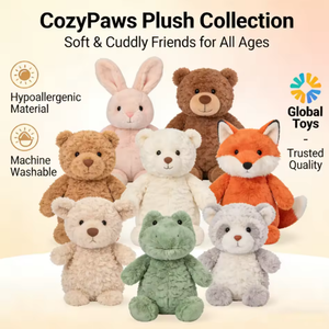 Orsetto di peluche ricamato di alta qualità, in morbido cotone PP, antistress, regalo unisex per feste, 14 anni Claw - Product Image 6