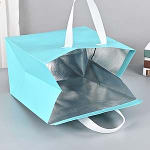 Bolsa Térmica Aislante de Tela No Tejida Reutilizable Ecológica de Alta Calidad con Asa, Venta al por Mayor - Product Image 4