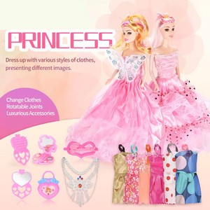 Accessorio per vestiti per bambole da 11 pollici in plastica solida elegante per vestire i modelli di bambole mobili per bambine - Product Image 2