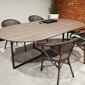 AOGAO atasan meja Fiberboard kompak untuk ruang rapat perusahaan meja kantor