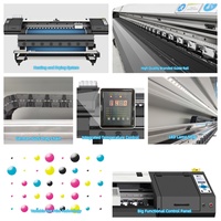 Vente directe usine – Imprimante éco-solvant 1,8 m (6 pi) avec 2 têtes Epson I3200, vitesse élevée 42 m²/h pour bannières, affiches et autocollants en vinyle