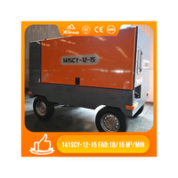 Compresseur d'air silencieux, écologique, refroidi par eau, lubrifié au diesel ZEGA 141SCY-12-15, moteur 17/15 M/min, portable