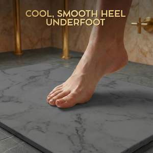 Elegante Tapete de Baño de Piedra con Diseño de Mármol, Patrón Sólido que Mantiene su Baño Impecable en Todo Momento - Product Image 6