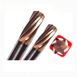 整体硬质合金钻头铰刀 22LR 管腔镀锡 55HRC 外部/干式冷却 CNC 钻头 高性能 - Product Image 1