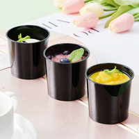 Luxus-Eis becher Mini New Black Einweg-Dessert-Kuchen becher