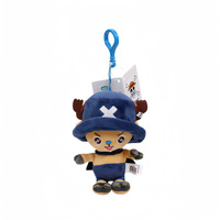 Pendentif en peluche personnalisé de 12 cm, pendentif de personnage d'anime One Piece, Luffy Qiaoba, poupée de dessin animé