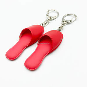 Porte-clés personnalisé en PVC 3D avec logo sur mesure, <span class=keywords><strong>mini</strong></span>-chaussures, pantoufles mignonnes, sandales, breloque de sac pour cadeau promotionnel ou événementiel - Product Image 5