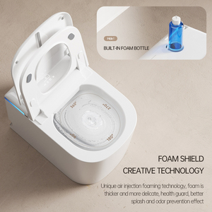 Kích Thước Nhỏ Tự Động Gốm Thông Minh Nhà Vệ Sinh Tiết Kiệm Không Gian Sàn Gắn <span class=keywords><strong>Commode</strong></span> Với Điều Khiển Từ Xa Cho Phòng Tắm Tủ Quần Áo - Product Image 5