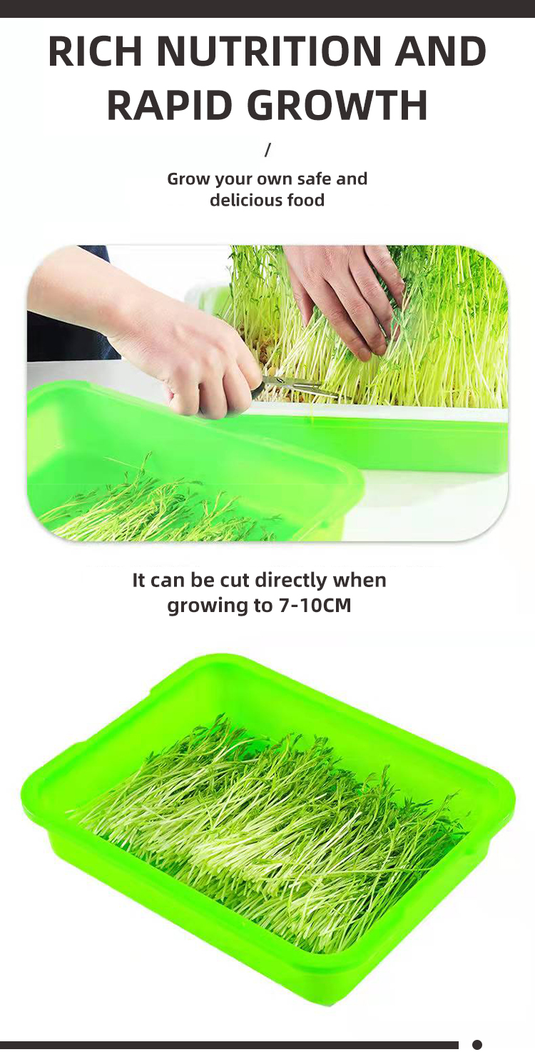 Polystyrene Heat Preservation Plastic Sprouting Trays Hydroponic Plant Trays 3