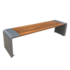 ม้านั่งสแตนเลสแบบเปลือยหลังสำหรับสวนกลางแจ้งทันสมัยสำหรับลานบ้านโรงเรียนและห้างสรรพสินค้าขายส่ง - Product Image 3