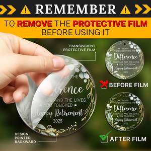 2025 UV dicetak bulat akrilik perhiasan natal liontin lintas batas hadiah liburan bola & pohon ornamen - Product Image 2