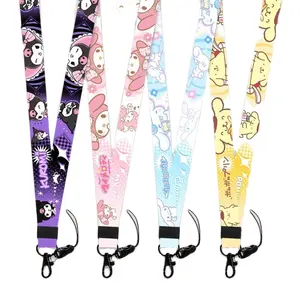 Japanische Zeichentrick figur Lanyard Lila Kaninchen Rosa Kaninchen Gelber Hund Grüner Hund Rosa Katze doppelseitiges Telefon Lanyard